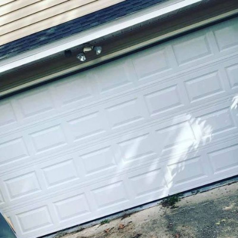 White Garage Door Installation
