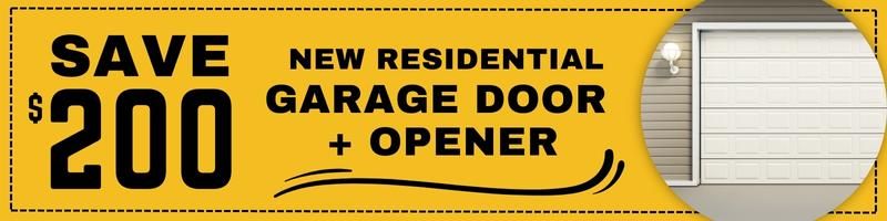 Save on Garage Door Installation Coupon